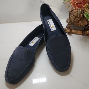 🆕️ Liz Claiborne Blue Suede Flats New Slip-On Shoes Size 10M